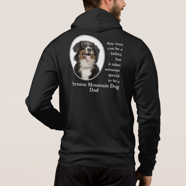 Bernese Mt. Dog Dad Hoodie (Back)