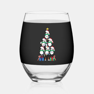 Bernese Mt Dog Puppy Christmas Tree Classic T-Shir Stemless Wine Glass