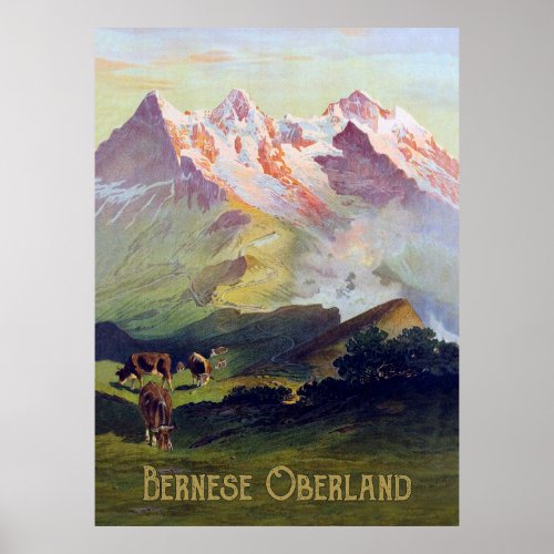 Bernese Oberland Landscape Switzerland Poster