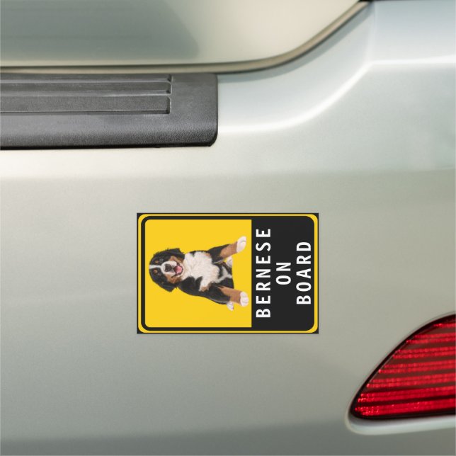 Bernese on Board  Car Magnet (In Situ)