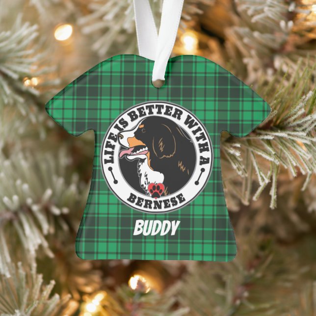 Bernese Personalized Life Is Better With A Bernese Ornament (Tree)