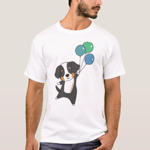 Bernese Sennenhund Sweet Animal Flies With T-Shirt
