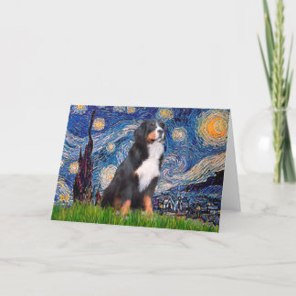 Bernese - Starry Night Card