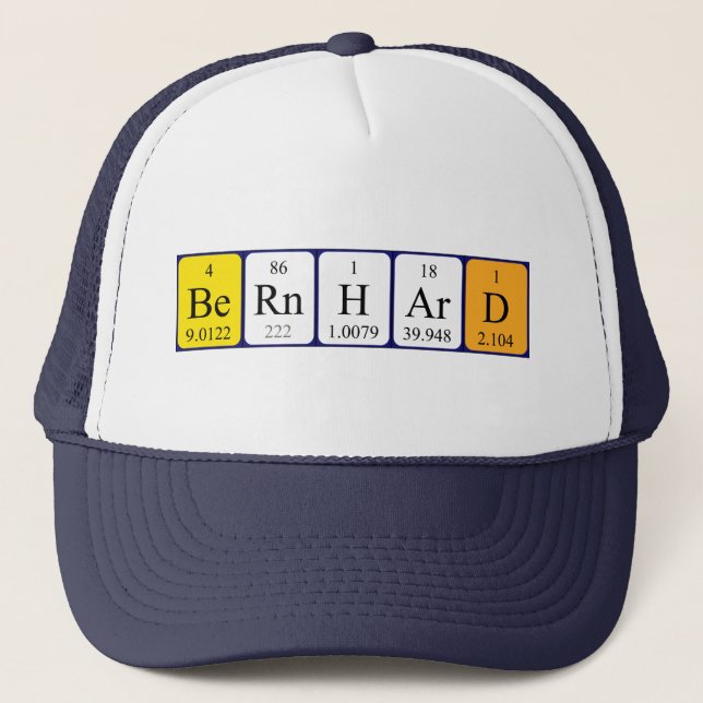 Bernhard periodic table name hat (Front)