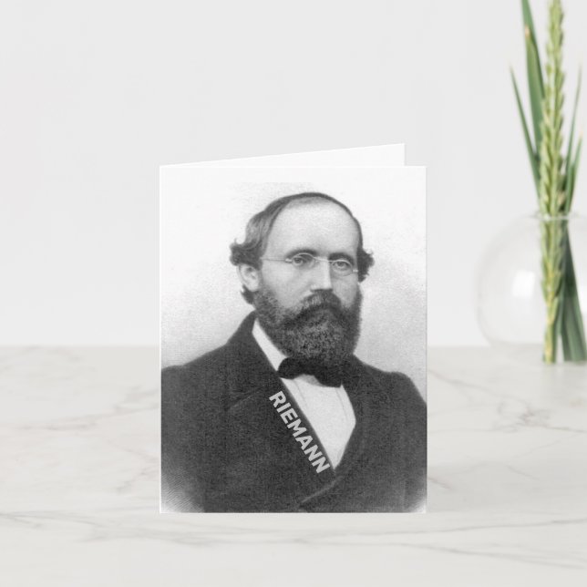 Bernhard Riemann Note Card (Front)