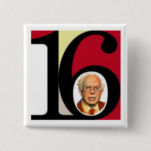 Bernie '16 pinback button