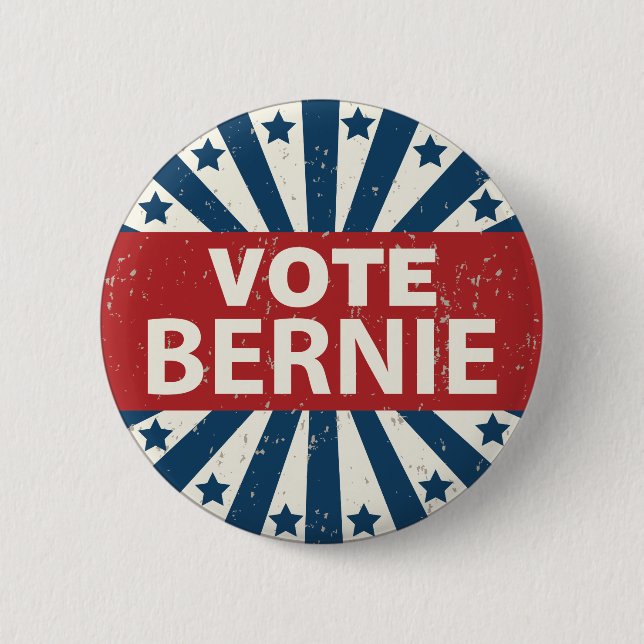 Bernie 2016 pinback button (Front)