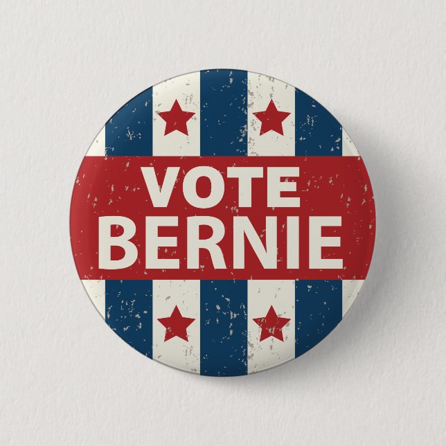 Bernie 2016 pinback button (Front)