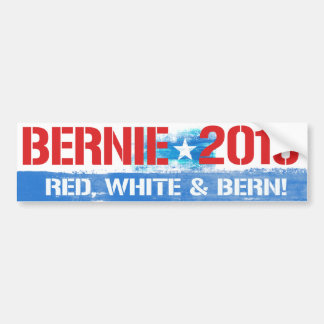 Bernie 2016 - Red White and Bern - Bernie Sanders  Bumper Sticker