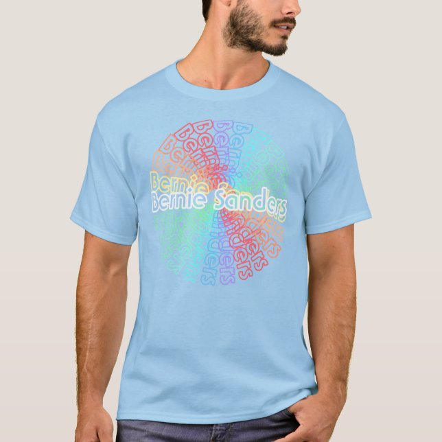 Bernie 2016 Retro Tie-Dye T-Shirt v.1 (Front)