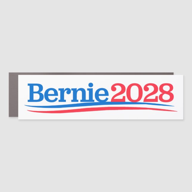 Bernie 2028 Bumper Car Magnet (Front)