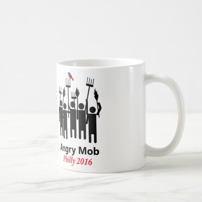 Bernie Angry Mob Coffee Mug (Right)