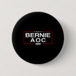 Bernie Aoc 2028 Bernie Sanders Alexandria Cortez P Button