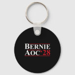 Bernie Aoc 2028 Bernie Sanders Alexandria Cortez P Keychain