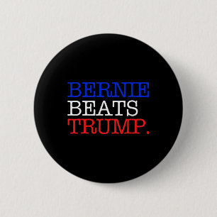 Bernie Beats Trump Period Sanders Button