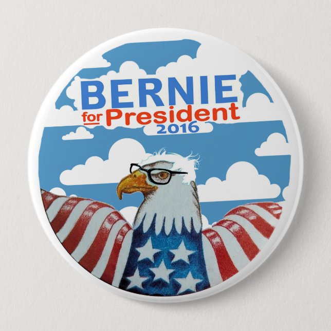 Bernie for President 2016 Button (Front)