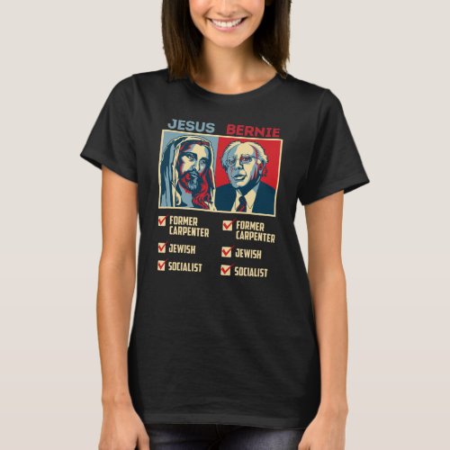 Bernie for President 2020 Jesus Religious T_Shirt