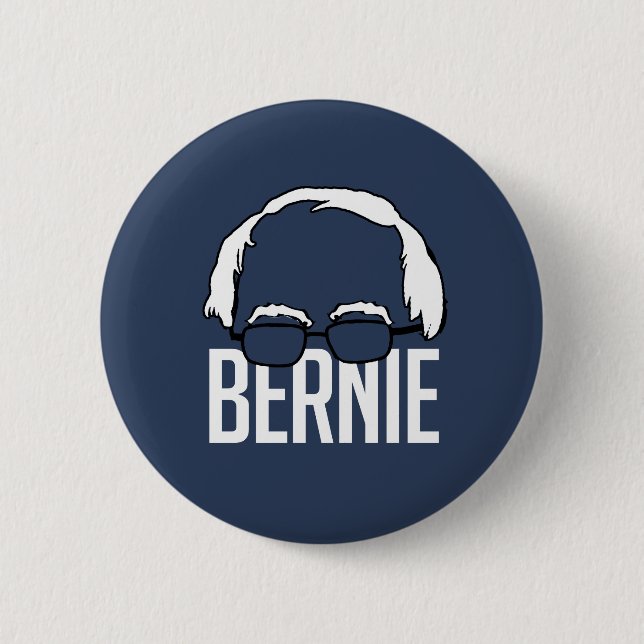 Bernie Head 2016 Pinback Button (Front)