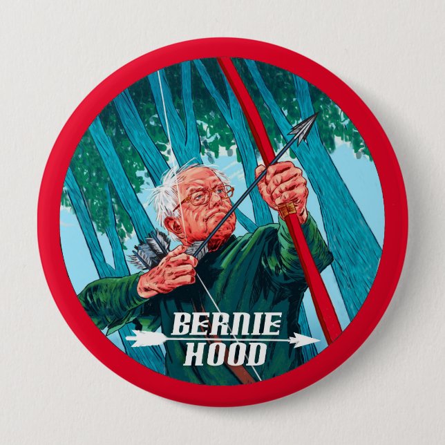 Bernie Hood 2016 Pinback Button (Front)