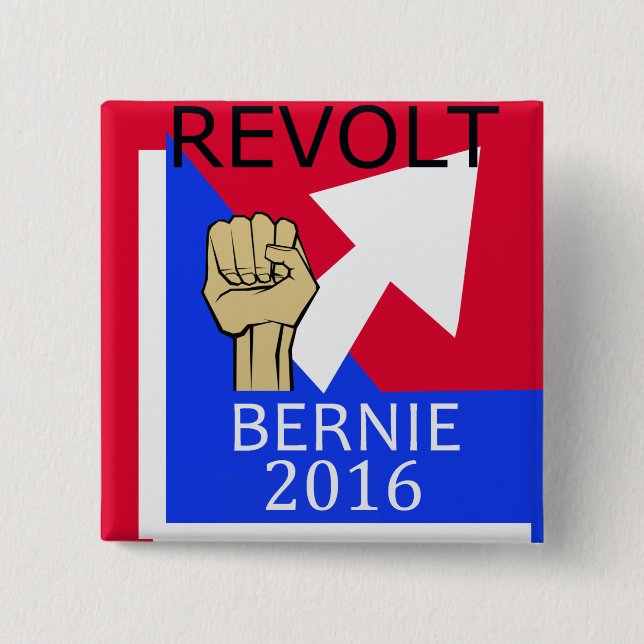 Bernie Revolt sq. Button (Front)