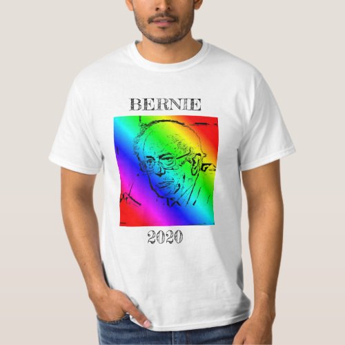 Bernie Sander 2020 Presidential Election Rainbow T_Shirt