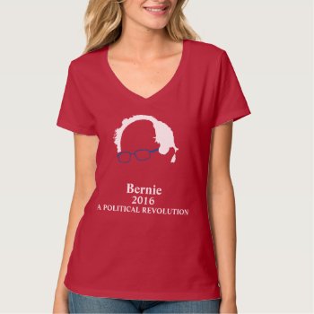 Bernie Sanders 2016 A Political Revolution T-shirt by zarenmusic at Zazzle