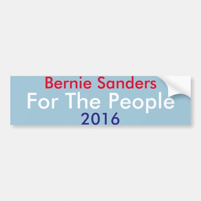 Bernie Sanders 2016 Bumper Sticker (Front)