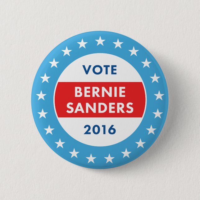 Bernie Sanders 2016 Button (Front)
