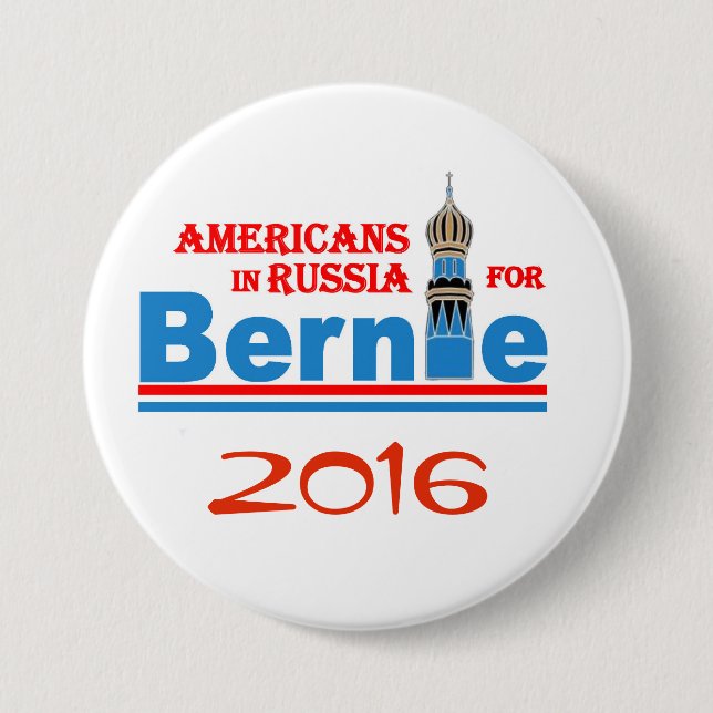 Bernie Sanders 2016 Button (Front)