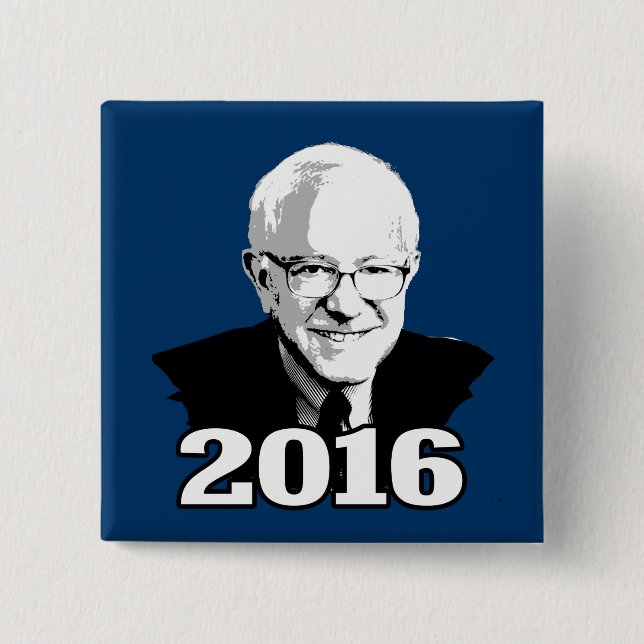 BERNIE SANDERS 2016 Candidate Button (Front)