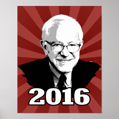 BERNIE SANDERS 2016 Candidate Poster