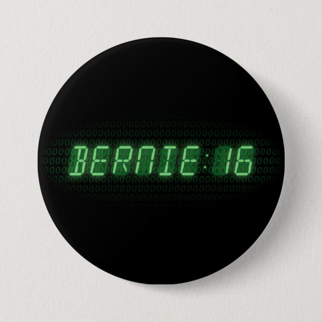 Bernie Sanders 2016 Clock Button (Front)