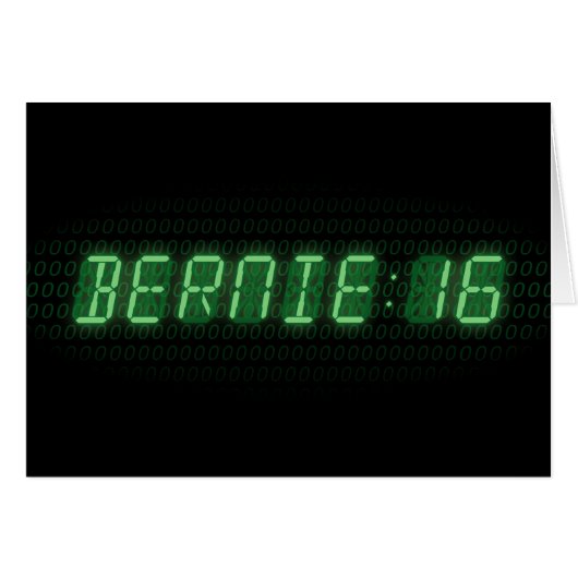 Bernie Sanders 2016 Clock Cards (Front Horizontal)