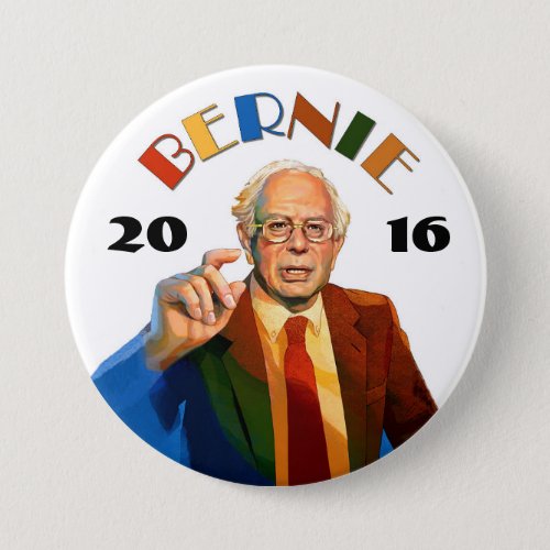Bernie Sanders 2016 Pinback Button