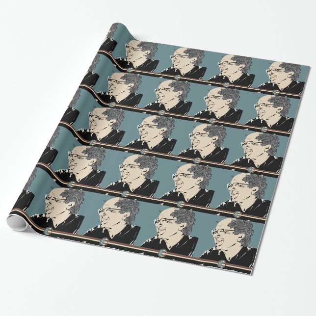 Bernie Sanders 2016 Wrapping Paper (Unrolled)