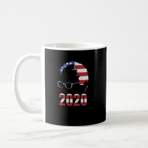 Bernie Sanders 2020 Bernie Hair And Glasses  Usa F Coffee Mug
