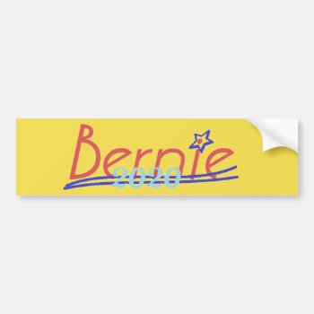 Bernie Sanders 2020 Bumper Sticker by samappleby at Zazzle