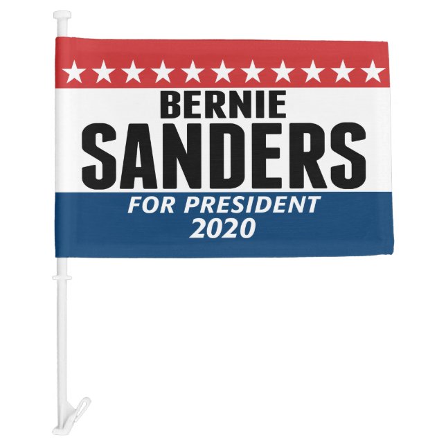 Bernie Sanders 2020 - Classic Design Car Flag (Front)