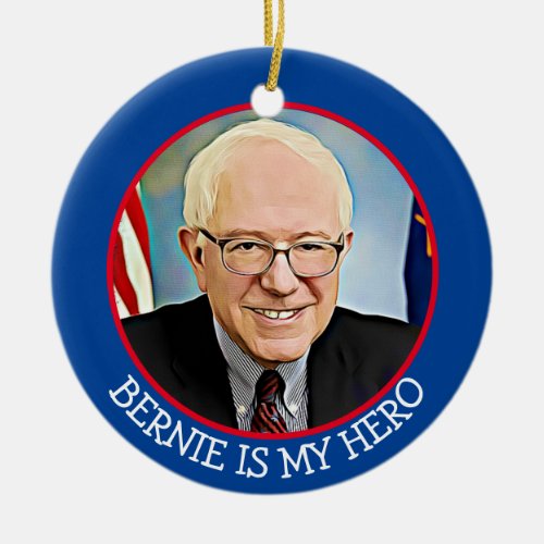 Bernie Sanders 2020 Keepsake Souvenir Christmas Ceramic Ornament