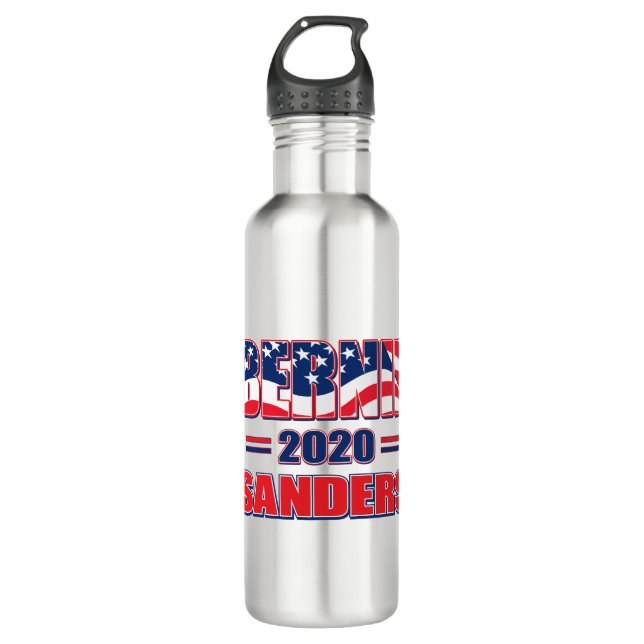 Bernie-Sanders-2020 Stainless Steel Water Bottle (Front)