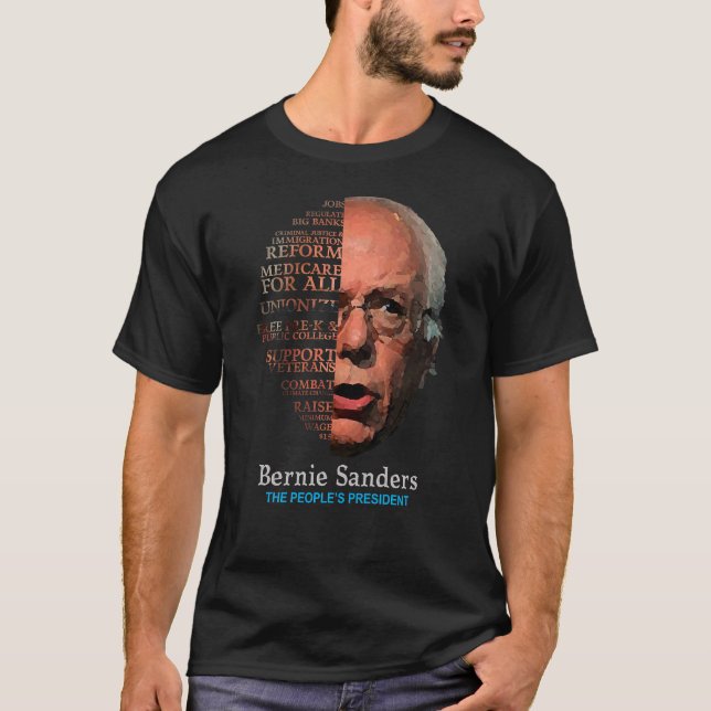 Bernie Sanders Berning Issues Tshirt (Front)