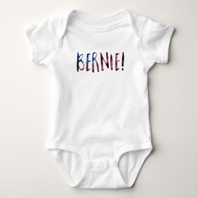 bernie sanders bokeh baby bodysuit (Front)