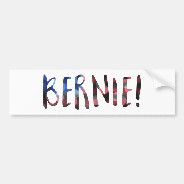 bernie sanders bokeh bumper sticker (Front)