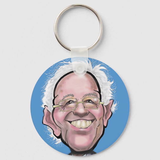 Bernie Sanders Caricature Keychain (Front)