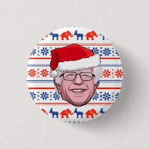 BERNIE SANDERS Christmas Button