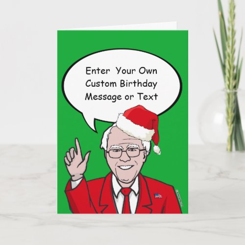 Bernie Sanders Christmas Card _ Customize Your Mes