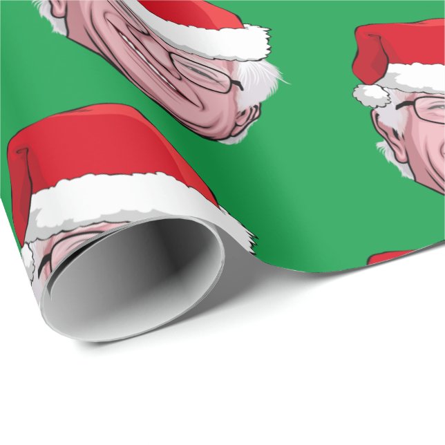 BERNIE SANDERS Christmas Wrapping Paper (Roll Corner)
