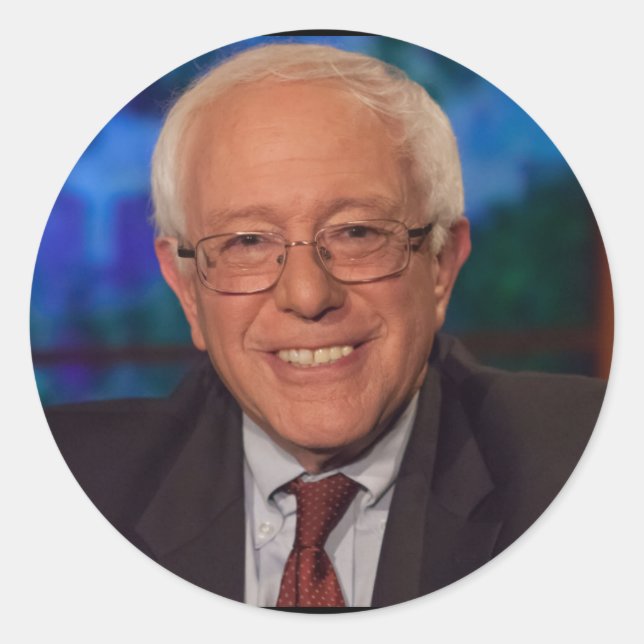 Bernie Sanders Classic Round Sticker (Front)
