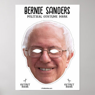 Bernie Sanders Costume Mask Poster