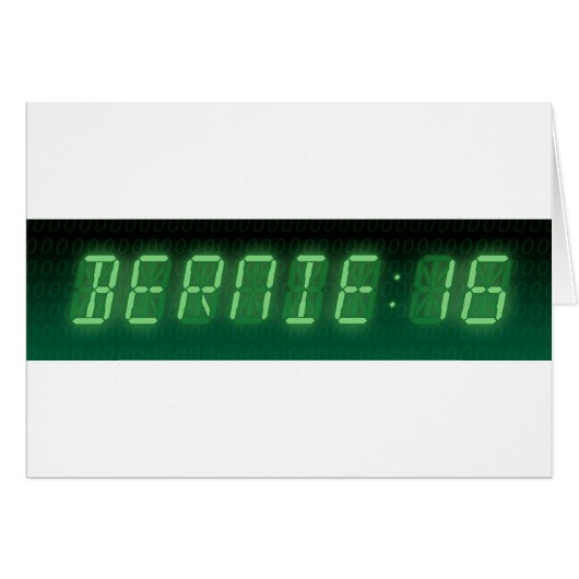 Bernie Sanders Digital Readout Cards (Front Horizontal)
